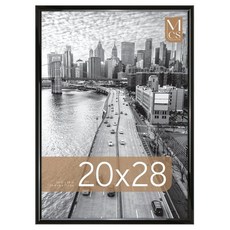 MCS Trendsetter 50.8x71.1cm20x28인치 포스터 프레임 블랙 고광택 수직 및 수평 벽걸이 대형 사진 사진 아트 프린트용 1팩 108615, 1-Pack, 1-Pack