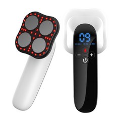 Allilio 고주파 마사지기 EMS 온열 멀티케어 마사지기 10단계 강도조절 핸디형 뷰티디바이스, 화이트, GP220B