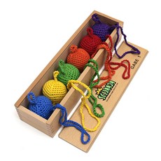 프뢰벨 1가베 끈달린 털실공6개