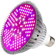 하이드로LED 100W LED 그로우 전구 풀 스펙트럼 실내 식물용 150개 LED가 장착된 식물 E26E27 소켓 수경 재배 정원 온실 다육식물용 램프, 1 Count (Pack of