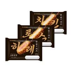 아워홈 한점의카츠 3종 (히레 로스 치킨) 1SET, 150g, 9개