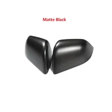 건식 탄소 섬유 백미러 사이드 커버 테슬라 모델 Y 2020-2021 에 적합 블랙 및, 01 빠른, 01 Matte Black