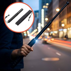 드롭시 딱 1초! 순식간에 펼쳐지는 강력한 방어력 호신용 삼단봉, 1개