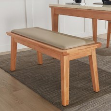 소티디자인 플레노 원목 2인 벤치 식탁의자, 내추럴