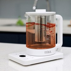 유리 티포트 분유포트기 보온전기포트 보리차 커피포터 티메이커 티팟 차주전자 차탕기 304스텐 거름망 차우리기, 보온포트