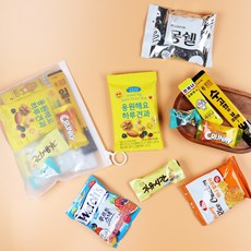 감사스티커무료]간식선물세트/LMS_라운딩 등산 간식 지퍼백 /행사 단체선물 답례품 어린이집 생일 구디백 학교 학원, 1