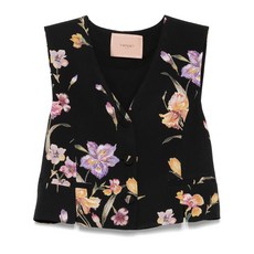 트윈셋 플로럴 프린트 베스트