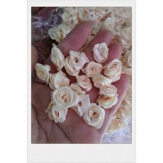 珠寶捧花 100朵仿真玫瑰花朵 不帶葉大秀士玫瑰 婚禮捧花材料 DIY手工花藝裝飾 台灣現貨速發, 白