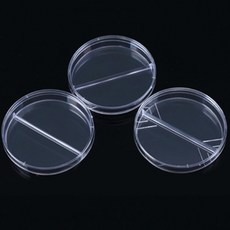 페트리접시 멸균 패트리디쉬-2분할 (90mmx15mm) 20개입팩 sp10092 폴리스틸렌샤알레/샬레 Petri Dish, 1개
