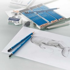 스테들러 100 100B 스케치 드로잉 연필 6H 5H 4B 7B 8B, 1개, 100 _ 7B