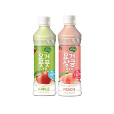 자연은 과즙음료 요거 풋풋사과+상큼복숭아 웅진 풋풋사과 상큼복숭아, 12개