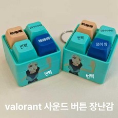 프렌치 스타일 발음 키링 편안한 디자인, 1개, 스무스 버튼 1개 B