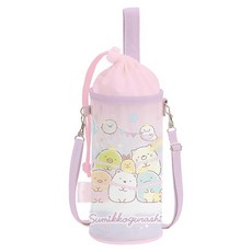 San-X 角落生物兒童用水壺背帶 水壺套 角落小夥伴 天使的翅膀, 1個, 粉紅色