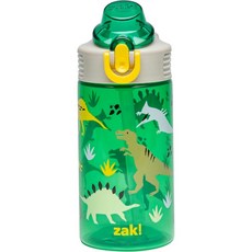 啵比小舖Zak Designs兒童吸管水壺 冷水瓶 防漏水設計, 1個, Dino(Sage), Sage, 473ml