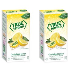 트루시트러스 트루 레몬 100팩 레몬 에이드 분말 0칼로리 무설탕, 800mg, 100개입, 2개