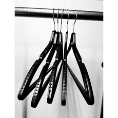 슬림일반옷걸이[남철옷걸이] 10개, 블랙, 길이 40cm