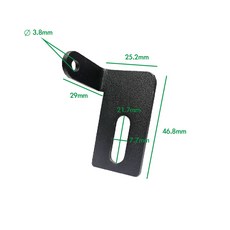 車牌鏡頭支架, 1個, RR車牌 鏡頭支架(長)【放置車牌後】