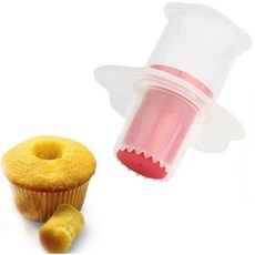 랜덤 컬러 컵케이크 코어 장식 분할기 페이스트리 모델 케이크 필러 피터 과일 채소 도구 키친