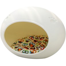 AHATOY 寵物窩+靠墊組合, Mary Ivory, 1組