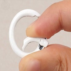 컬러 오픈형 원형 고리링 24mm 컬러고리링, 그레이