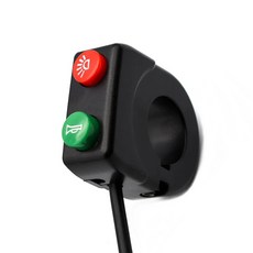 전동킥보드 라이트 크락션 2기능 스위치 일체형 핸들바 2버튼, 킥보드2버튼스위치, 1개