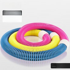 스프링 운동 훌라후프 전신 후프 뱃살관리 가정용 접이식 다이어트 저소음 훌라우프, 1개, 파우더블루옐로우, 1g