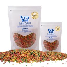 프리티버드 데일리 셀렉트 스몰 펠렛 사료, 350g, 2개