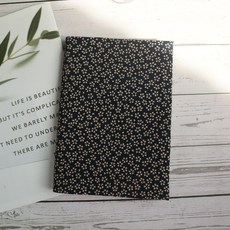 秋葉手作【日系小花】書衣 書套 可調式布書套 手工書衣, 1個