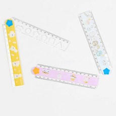 모닝 캐릭터 겹자 학용 디자인 1개입 30cm 퍼플