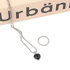 하트 목걸이 Y2K 패션 악세사리 Y2K하트목걸이roo5+2OFT