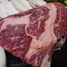 국내산 육우 꽃등심 립아이 스테이크 600g, 1g, 1개