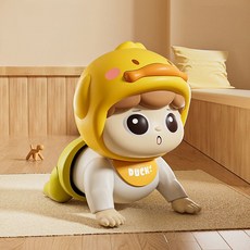 치프몰 아장아장 기어다니는 아기 장난감 오리, 1개, 노란색