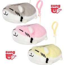 성업상사 햄스터 쿠션 키링, 그레이, 1개, 9cm