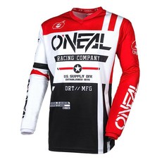 O'NEAL Element V.24 저지 남성용 워호크 블랙/화이트 S, O'Neal Small _Black/White/Red, Black/White/Red