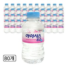 롯데 아이시스 ECO 200ml 생수 라벨/무라벨 랜덤, 80개