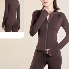 FANSYLI 여성 집업 요가복 점퍼 봄가을 하이넥 스판 트레이닝 점퍼 슬림 속건 피트니스 조깅 점퍼 상의 W2602F09