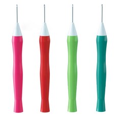 자수 바늘 펀치 크로스 스티치 바늘 펜 펠트 스레더 스레드 가이드 DIY 공예 재봉 편직 자수 도구, 1개