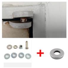 [ 현관문 수리 세트+베아링 ] 현관문 고장 경첩 힌지 핀 교체 문 처짐 끌림 배송비 포함, 1개