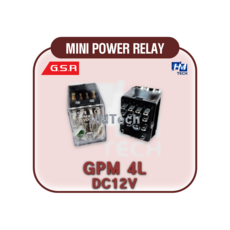 GPM 4L DC12V (LED램프형 주문형) [MINI POWER RELAY] GSR_(주)금성프로텍, 1개