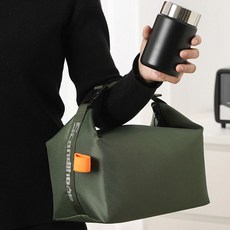 캠프맨 보온보냉 런치백 피크닉 가방 이유식 보관 방수원단, 그린