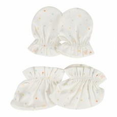 아가방 NC엑스코점 2025신상! 부드러운 터치감! 무형광 면100% 소재굿! 아기자기 귀여운나염 루시수피마손발싸개세트! 선물용으로도 좋아요