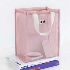 피크닉 여름 물놀이 모래 메쉬 비치백 가방 핑크 가벼운 망사백 매쉬 여름백 메쉬백