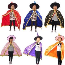 (별무늬망토모자세트) 할로윈 망토 크리스마스 파티의