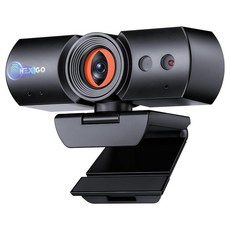 NexiGo N660 1080P 비즈니스 웹캠 듀얼 마이크 및 개인정보 보호 커버 USB FHD 웹 컴퓨터 카메라 플러그 앤 플레이 Zoom / Skype / Teams, Webcam with Windows Hello