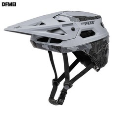 DFMEI 自行車騎行頭盔山地車公路滑板頭盔MTB男女越野頭盔, 1個, 灰迷彩LA302-102-2:L