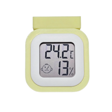 도마뱀 온습도계 자석거치대 크레스티드 게코 파충류 피그미다람쥐 햄스터 소동물 사육장 꾸미기, 1개, 옐로우