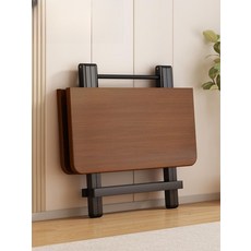 원룸접이식식탁 이동식 확장형식탁 다기능 휴대용 다크 우드 그레인 60x60x54 B