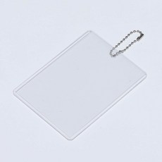 제이포니 키링 탑로더 20매 SET, 구멍탑로더 10매x2개+실버군번줄 20개