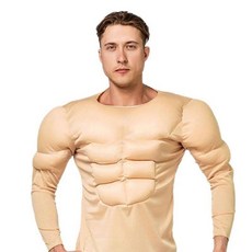 장기자랑 몸짱 코스프레 의상 코스튬 복근 가짜 근육옷