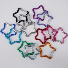 멀티컬러 카라비너 후크 클립 캠핑 액세서리 버클 10개 야외 하이킹 여행 카라비너 및 퀵드로우용